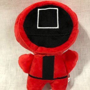 Squid Game Red Plush Toy Stuffed Doll Square Figure USA Seller 9 in New